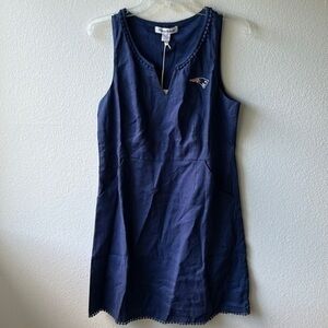 NWT NFL dress New England Patriots size Small Tommy Bahama linen navy dress